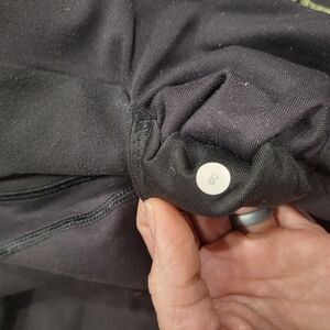 Lululemon Black And Green Leggings